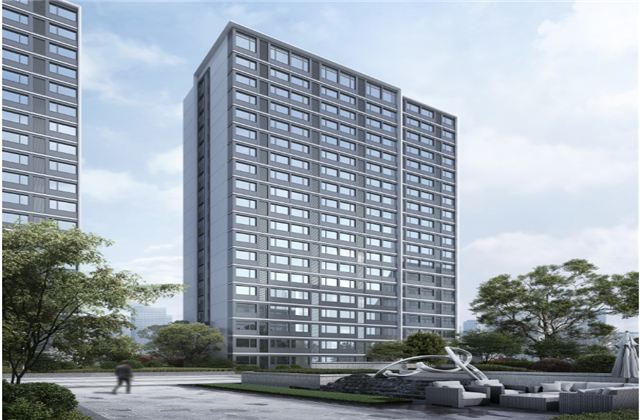 杭州市首座近零能耗住宅建筑临安太阳成集团tyc151cc宸锦学府主体结顶